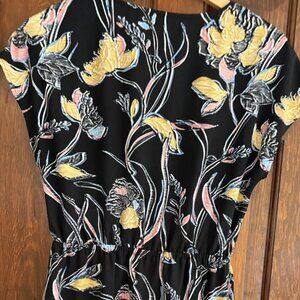 Halogen Size S Romper Black Pink Blue White Yellow floral